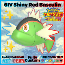 ✨ Shiny Red Basculin 6IV ✨ Pokemon Scarlet & Violet 🚀 Fast 🚀