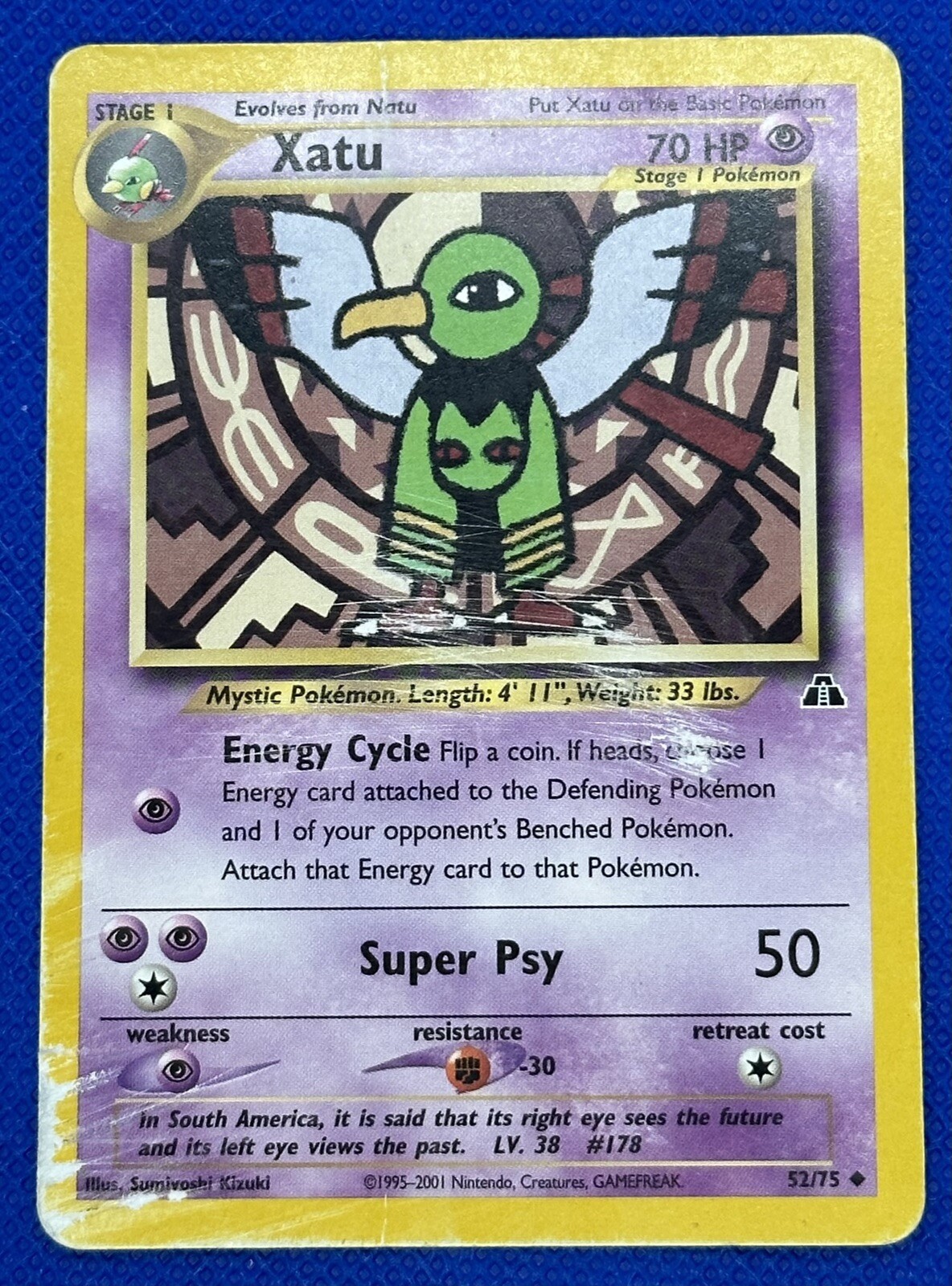 Pokémon Card - XATU - 52/75 - Neo Discovery - Uncommon !!!