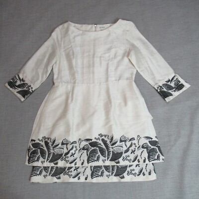 green emerald velvet dress Simona Long Sleeve Embroidered Front Tie Mini Dress - Stella Marina Print