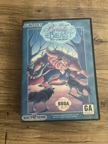 Disney's Beauty and Beast: Roar Of The Beast Sega Genesis In Box IB Great Shape