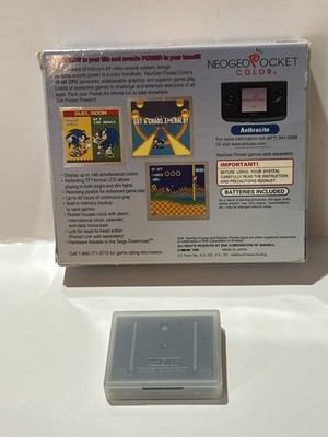 NEOGEOPOCKET COLOR ブラック 本体と取扱説明書ほぼ未使用品 Neogeo Pocket Color Game System Sonic The Hedgehog Pocket