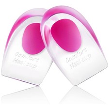 Heel Cups for Achilles Tendonitis Plantar Fasciitis - 2 Pack Gel Shoe Insert...