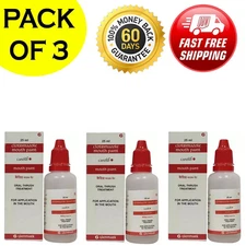 pack of 3 Candid Mouth Paint For Oral Thrush Treatment 25 ml EACH