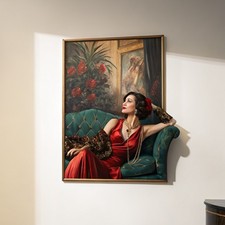 1930S Glamourous Female on Sofa Vintage Style 1930S Vintage Female 1930S Fashion