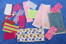 BARBIE BAD S40 BADEZIMMER ACCESSOIRES HANDTUCH TUCH GÄSTETUCH TEPPICH BADETUCH