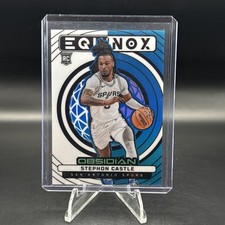 Baloncesto Panini Obisidian Stephon Castle Blue Flood 2024-25/30 espuelas RC