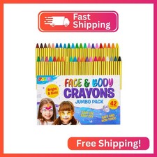 42PCS Face and Body Paint Crayons, XL Face Painting Kit Safe and Non-Toxic Ultim