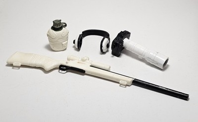 Artic Snow Sniper 7.5'' Rifle, Ear Protection,  Canteen And Camera 1:6 scale