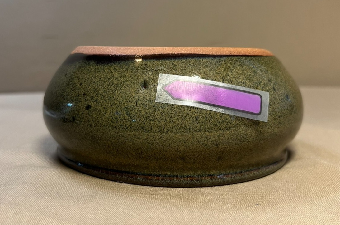 Jugtown Ware-North Carolina Southern Pottery-Small Soup Bowl P. Owens Stamped