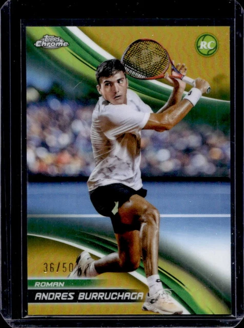 2025 Topps Chrome Roman Andres Burruchaga RC Gold Refractor Rookie #/50