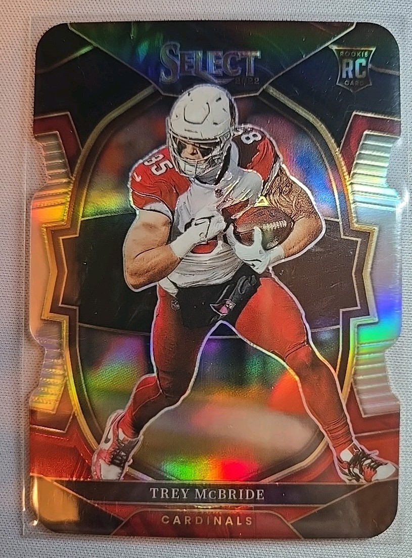 2022 Panini Select - Concourse Trey McBride #11 Black & Red Prizm Die-Cut (RC)