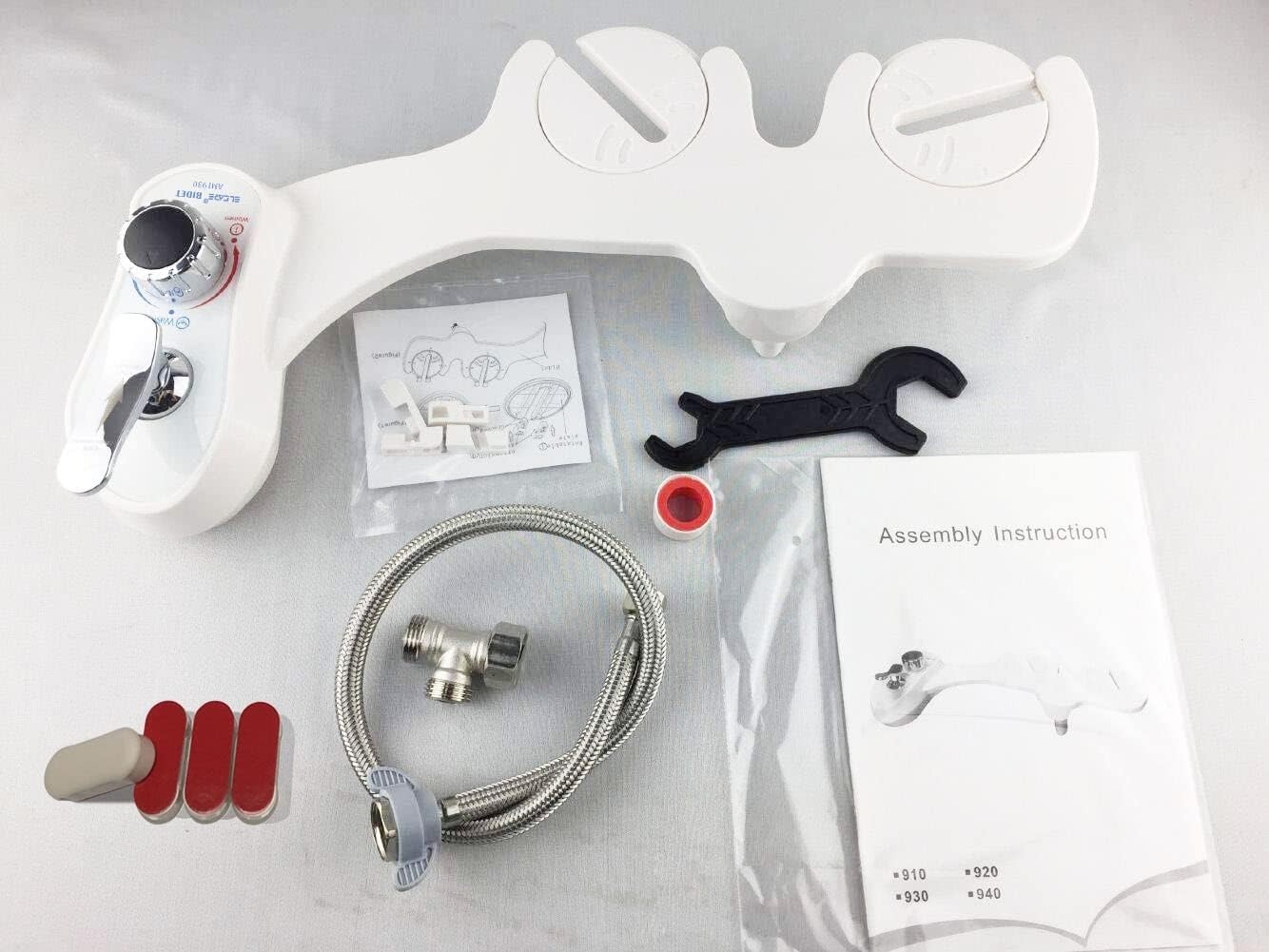 Toilet Rear End Bidet Attachment Wash Adjustable Fresh Water Spray, Dual Nozzles