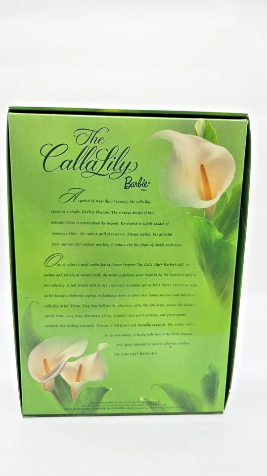 Muñeca Barbie The Calla Lily 2001 colección flores en moda 29912 nueva en caja original B3 Foto 4 de 4