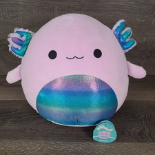 Squishmallows Monica The AXOLOTL 14  Pink Rainbow Collectible Plush Kellytoy