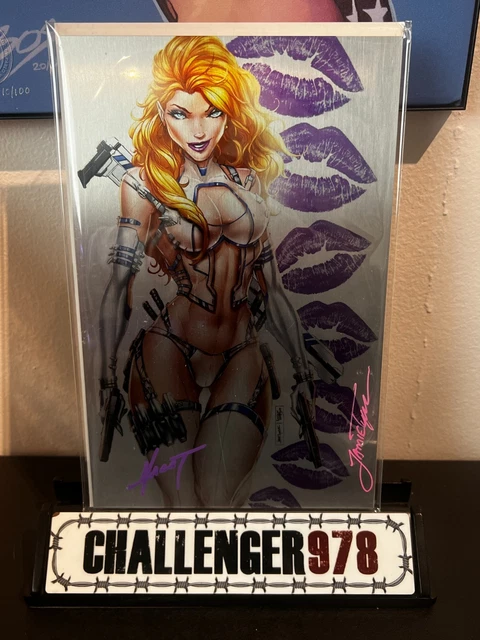 Katfight vs Notti & Nyce #1 Marat METAL DOUBLE SIGNED VIRGIN w/ COA - Tyndall