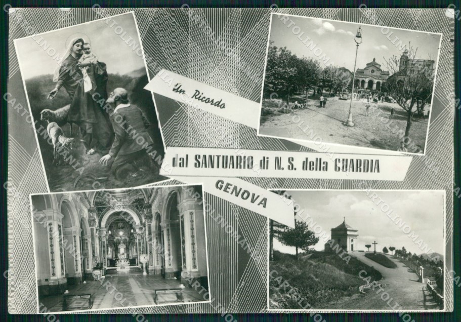 Genova Città Santuario della Guardia Foto FG cartolina ZK5916