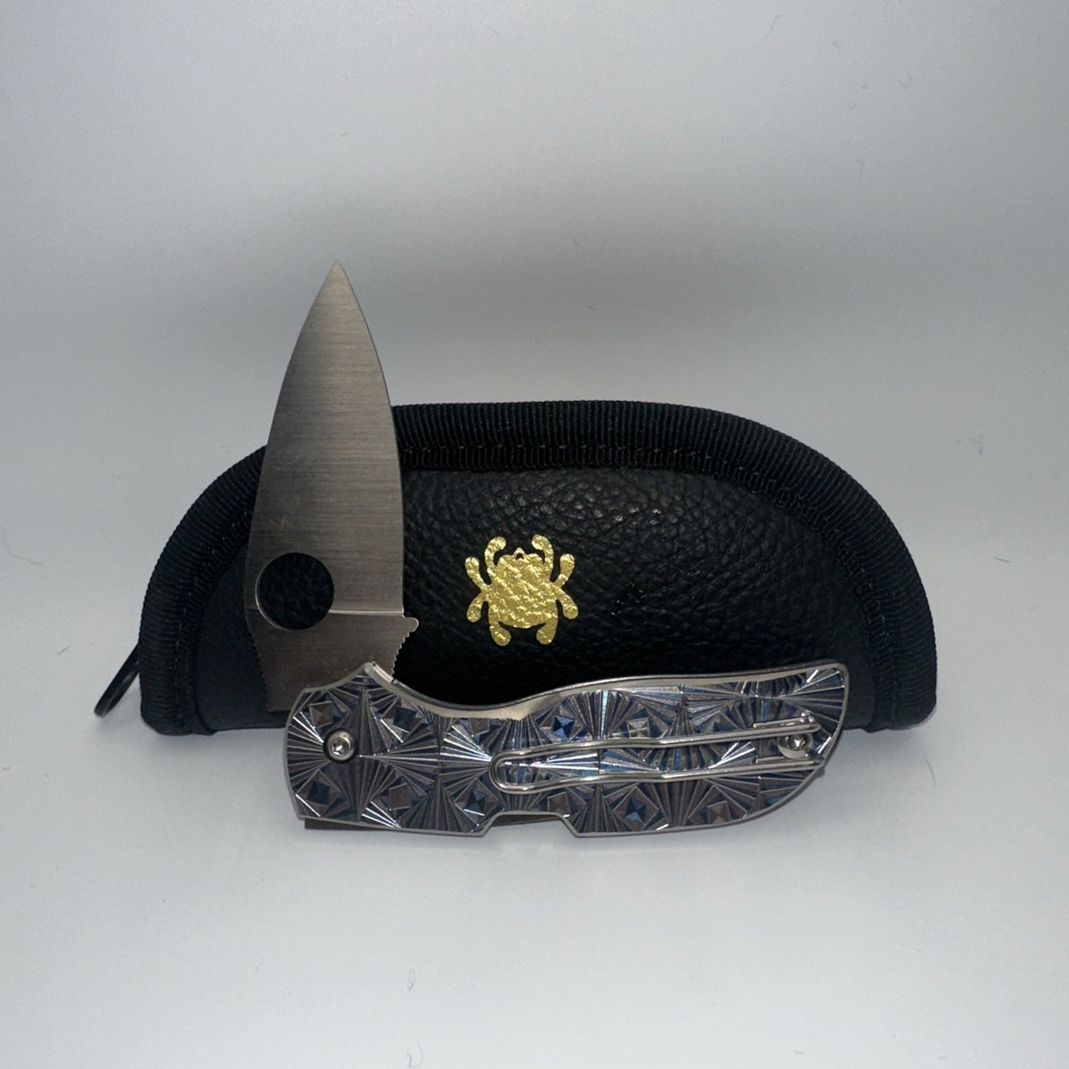Spyderco Chaparral C152STIBLP Knife CTS XHPSteel Blade Titanium