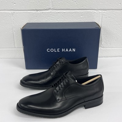 Cole Haan Modern Essentials Black Plain Toe Size 10 US Men's C38446 Leather New.