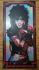 Blunt Graffix NIKKI SIXX MOTLEY CRUE Silkscreen Poster Art Print 12X24