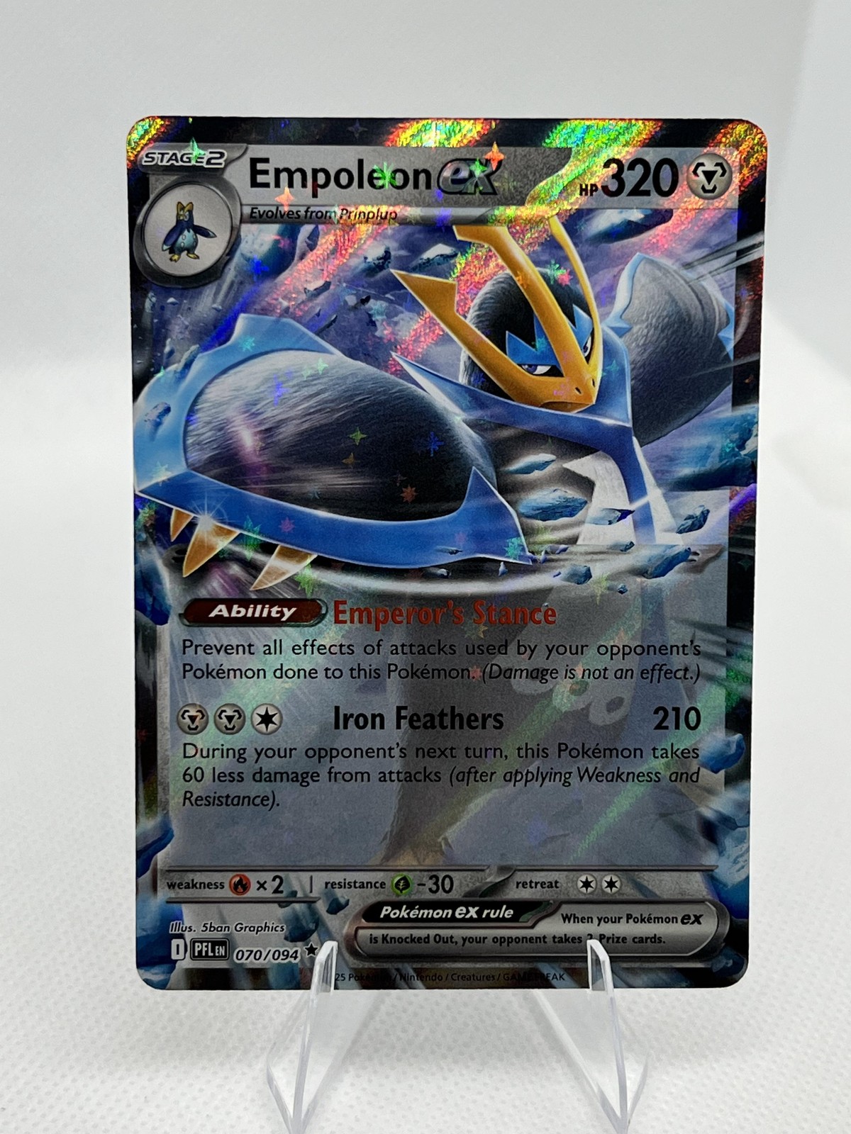Pokemon TCG Phantasmal Flames #070/094 Empoleon ex A34