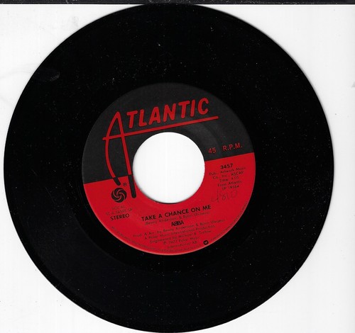 ABBA TAKE A CHANCE ON ME, I'M A MARIONETTE USED 7" 45RPM NEAR MINT - Picture 3 of 3