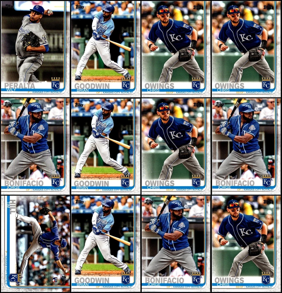 2019 年 Topps 堪萨斯城皇家队 (54) 卡套装 - 独家 - 成为第一张... — 第 4/4 张图片