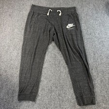 Nike Joggers Charcoal Heather Just Do It Logo Sweatpants Large