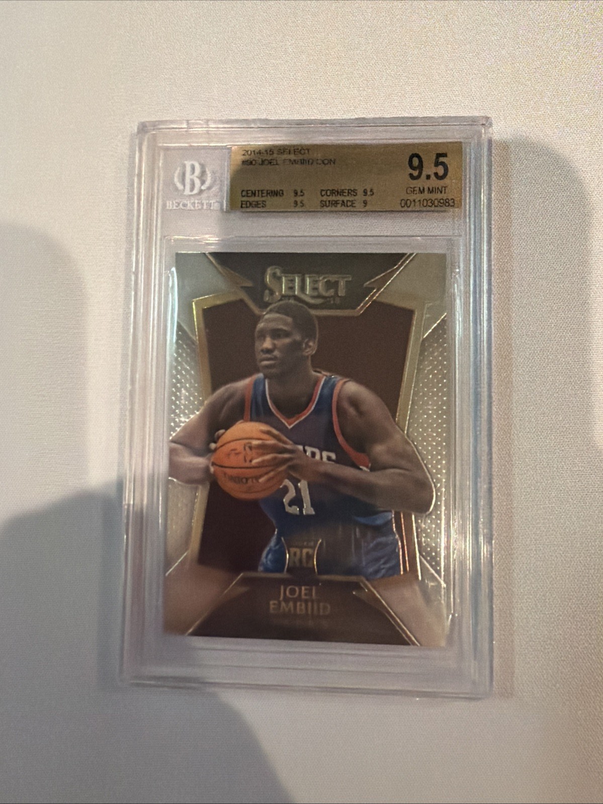 2014-15 Panini Select - Concourse Joel Embiid #90 Bgs 9.5 )RC)
