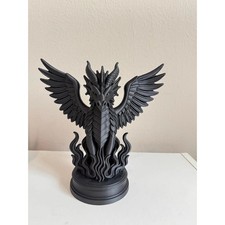 Gothic Dragon Statue | Fantasy Dragon Ornament | Dark Gothic Home Decor