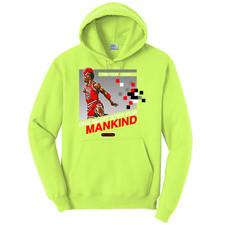 NEW RETRO KINGS AIR MJ 23 8 BIT SAFETY GREEN HOODIE SMALL-4XLARGE MADE IN USA