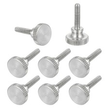 M3x12mm Knurled Shoulder Thumb Screws 11mm Dia Stainless Diamond Head 8Pcs