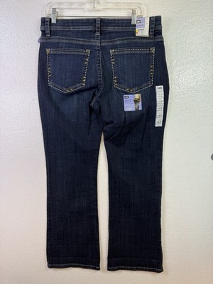 Lee Slender Secret Jeans Womens 14 P Mid Rise Boot Cut Stretch Waist Hipster New