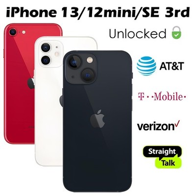  NEW Sealed  Apple iphone 13 mini/12 mini/iPhone SE 3rd 128GB Factory Unlocked