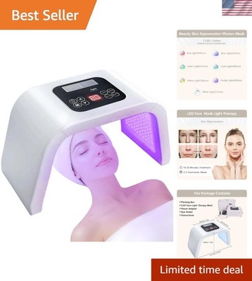 Led-Face-Tool，LED Light Therapy Facial Mask，7 in 1 Beauty Equipment for Skin ...