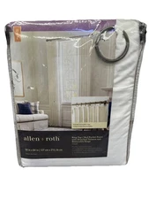 Allen + Roth 84” Cloud Color Ring Top/ Rod Pocket W/ Valance Curtain Panel. {F}.
