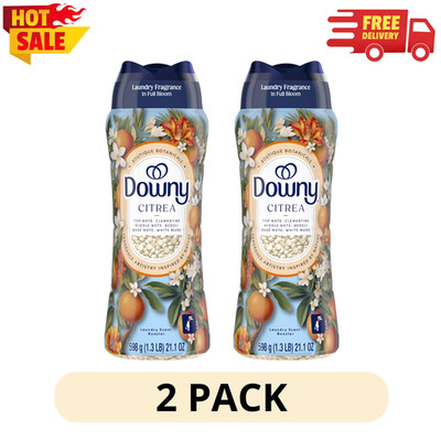 (2 Pack) Downy Boutique Botanicals Citrea Scent Beads 21.1oz In Wash Booster
