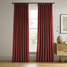 HPD Half Price Drapes Signature Blackout Velvet Curtains 96 Inch Long 1 Pane...
