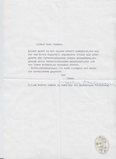 Bachmann, Ms. Letter with own U. 1968