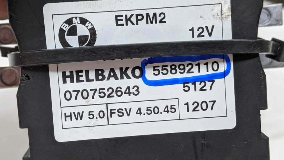 04-07 Módulo de control de micro potencia BMW E60 E63 525i 530i 545i 645Ci 6135-6939655  Foto 2 de 3