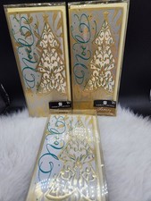 American Greeting Luxury Christmas 10 Cards Envelopes Sealed NOS Lot Of 3