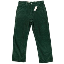 Levi's Men's Workwear 568 Loose Straight Carpenter Corduroy Pants 'Python Green'