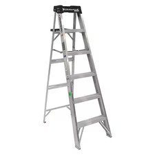 Louisville As3006 6 Ft Aluminum Stepladder, 300 Lb Capacity