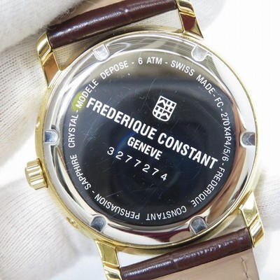 Frederique Constant Classic Business Timer FC-270SW4P5 Quartz 40mm Gold Watch