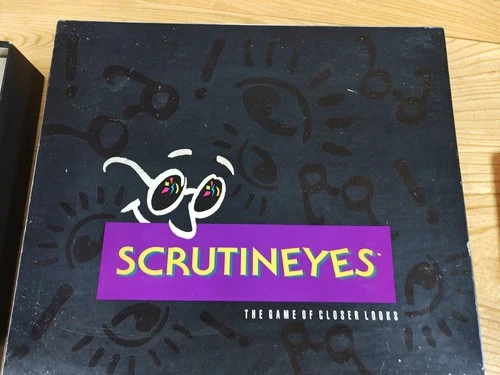 Vintage 1992 Scrutineyes Board Game Of Closer Looks Mattel Complete