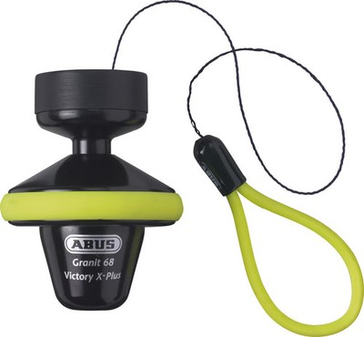 Abus Granit Victory X-Plus 68 Roll Up Disc Lock - Yellow - 14mm Motorcycle 56564