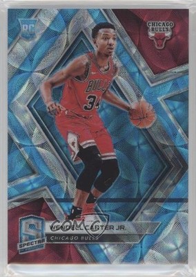 2018 Panini Spectra Neon Blue Prizm 40/75 Wendell Carter Jr #18 Rookie RC 05gv