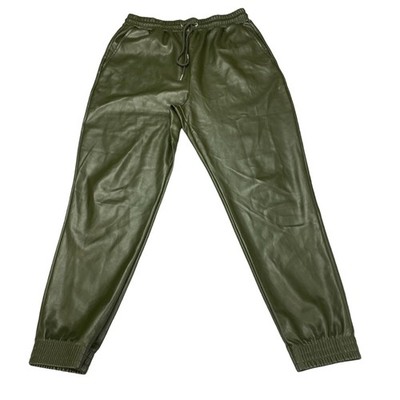 Avec Les Files Faux Leather Jogger Pants  Womens Small