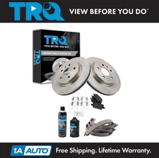 TRQ Rear Brake Pad & Rotor Kit Fits 2016-2019 Chevrolet