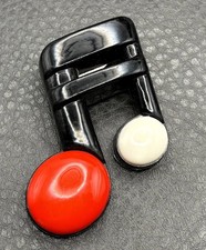 Vintage Mod 60s - 80s Red & White Black Music...