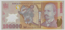 ROMANIA 100,000 LEI 2001 P.114c XF
